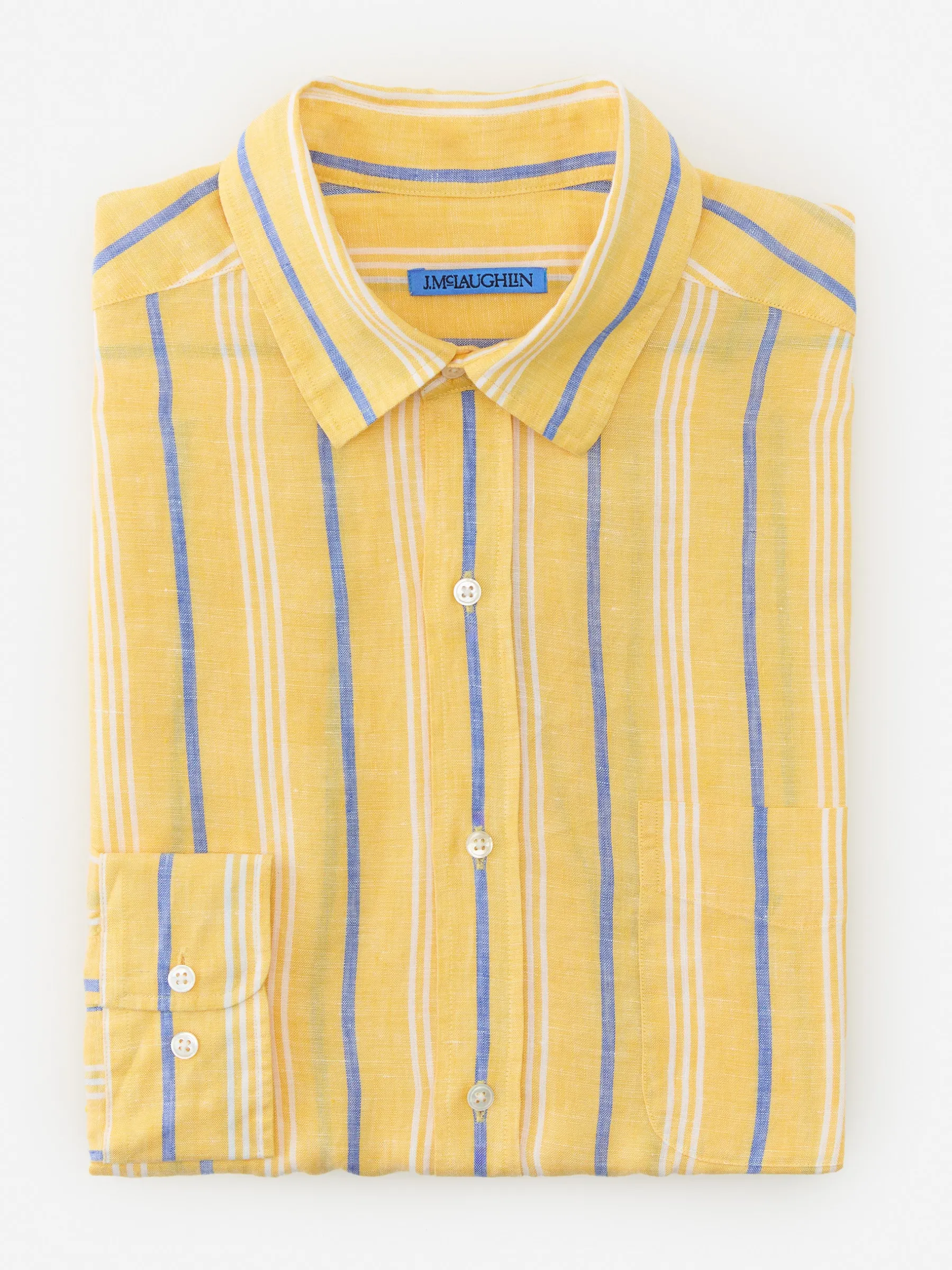 Gramercy Classic Fit Linen Shirt In Stripe-J.McLaughlin Sale