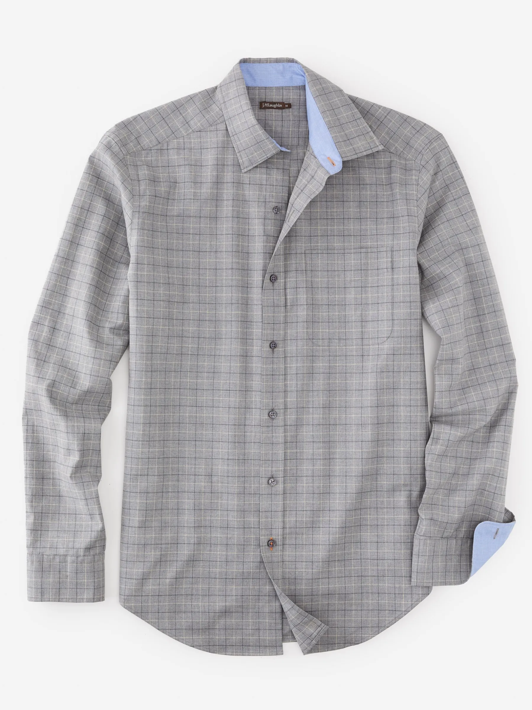 Gramercy Modern Fit Shirt In Plaid-J.McLaughlin Clearance