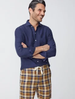 Griffin 7" Linen Shorts In Plaid-J.McLaughlin Sale