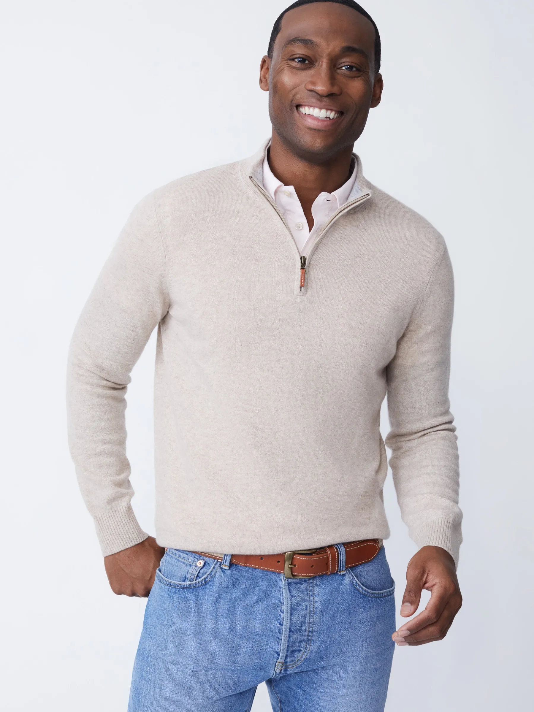 Henry Cashmere 1/4 Zip-J.McLaughlin Outlet