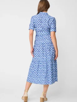 Janelle Silk Dress In Gingko Mosaic-J.McLaughlin Best