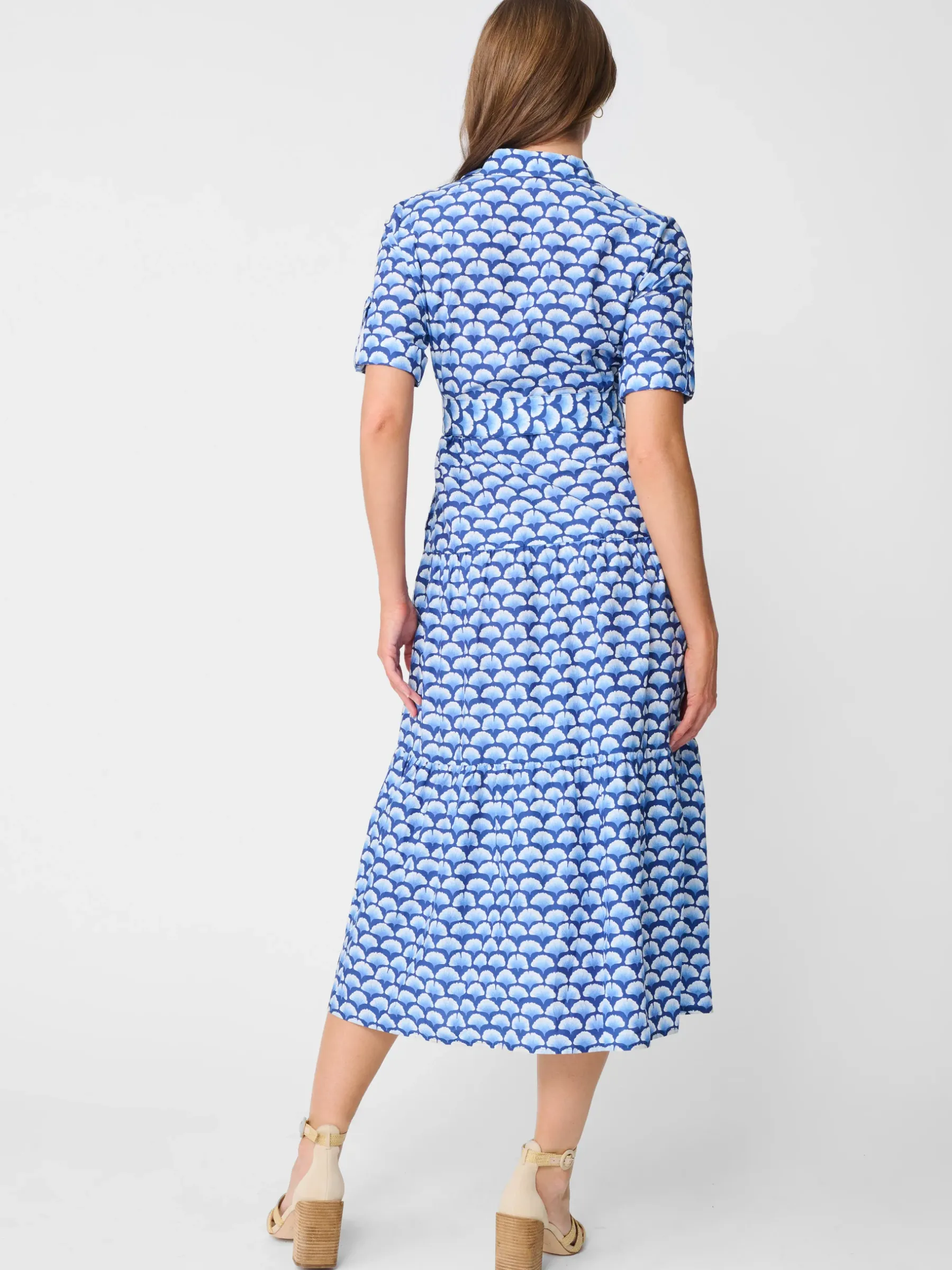 Janelle Silk Dress In Gingko Mosaic-J.McLaughlin Best