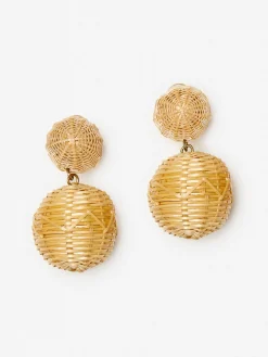 J.McL X Rebecca De Ravenel Rattan Post Earrings-J.McLaughlin Discount