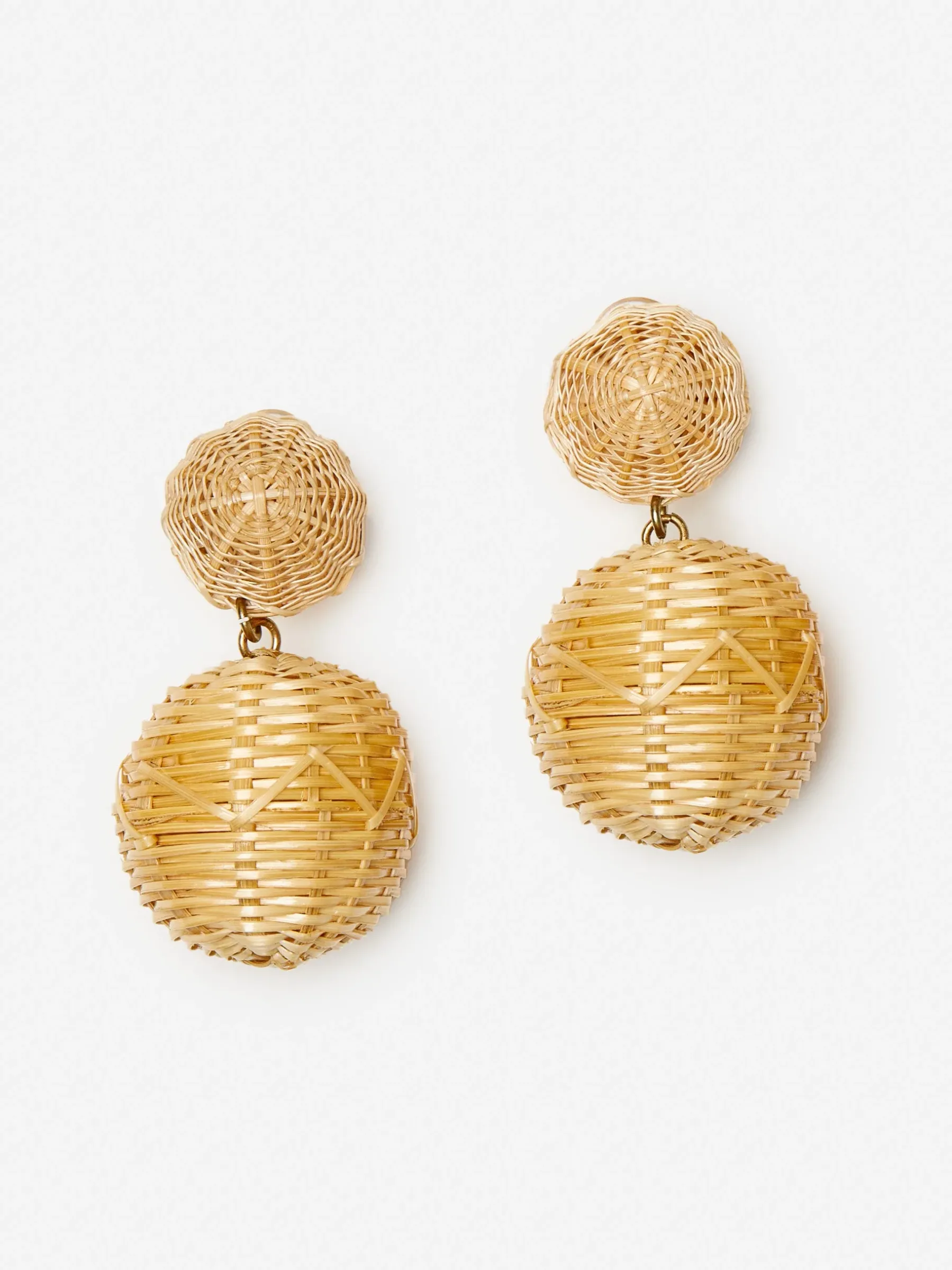 J.McL X Rebecca De Ravenel Rattan Post Earrings-J.McLaughlin Discount