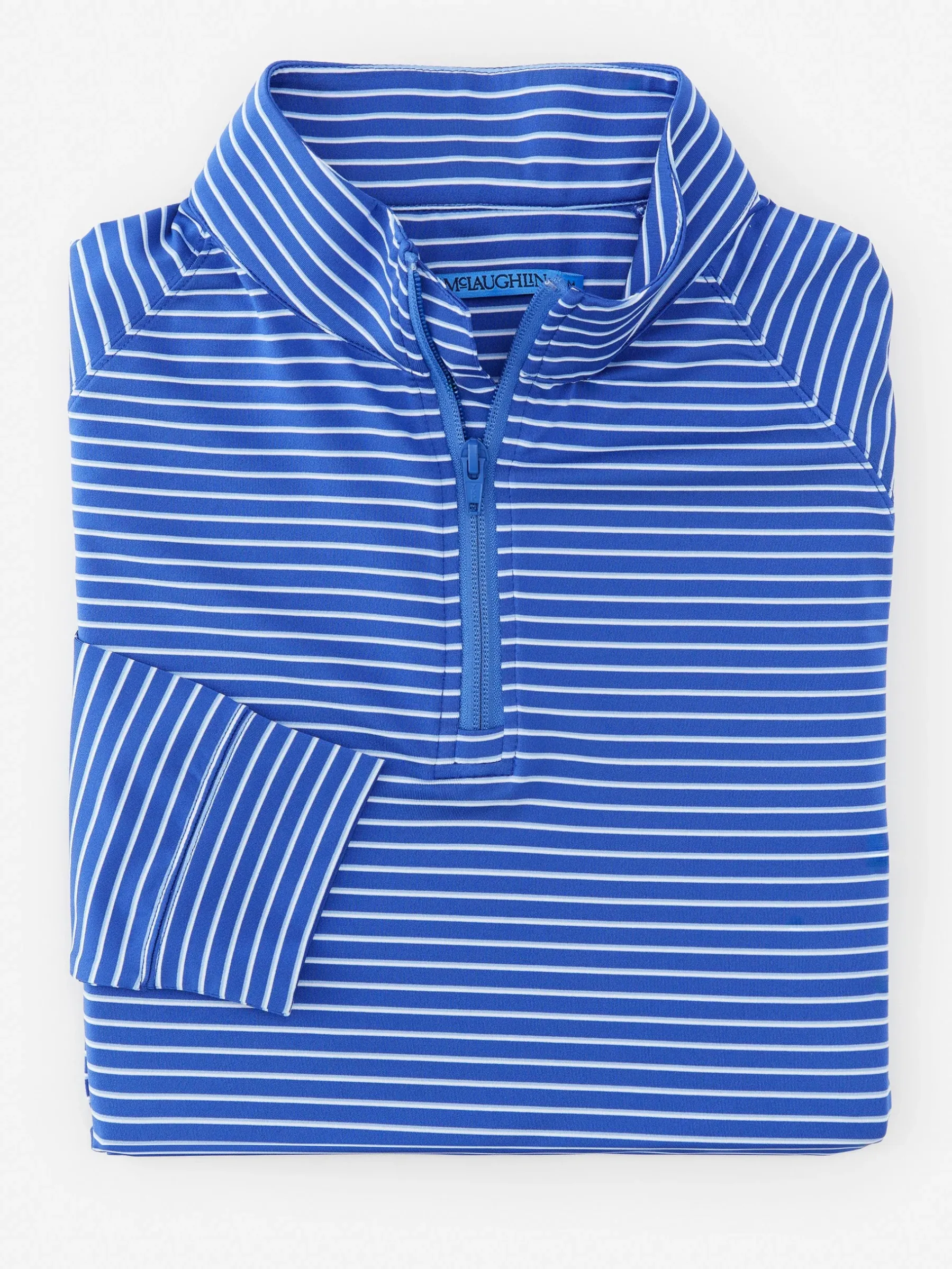 Kosta Performance 1/2 Zip In Murphy Stripe-J.McLaughlin Outlet