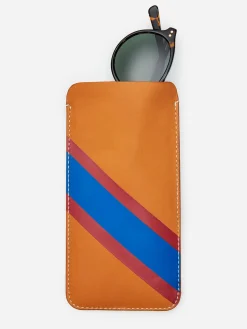 Leather Eyewear Case In Fall Multi Stripes-J.McLaughlin Fashion