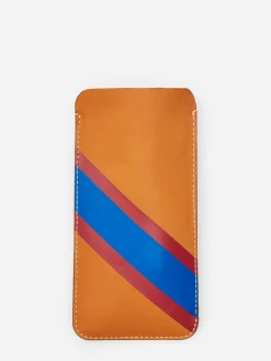 Leather Eyewear Case In Fall Multi Stripes-J.McLaughlin Fashion