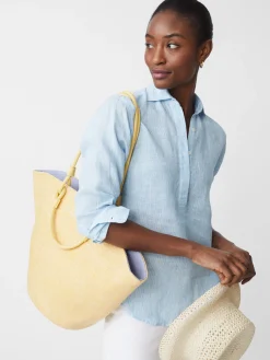 Lena Grasscloth Tote-J.McLaughlin New