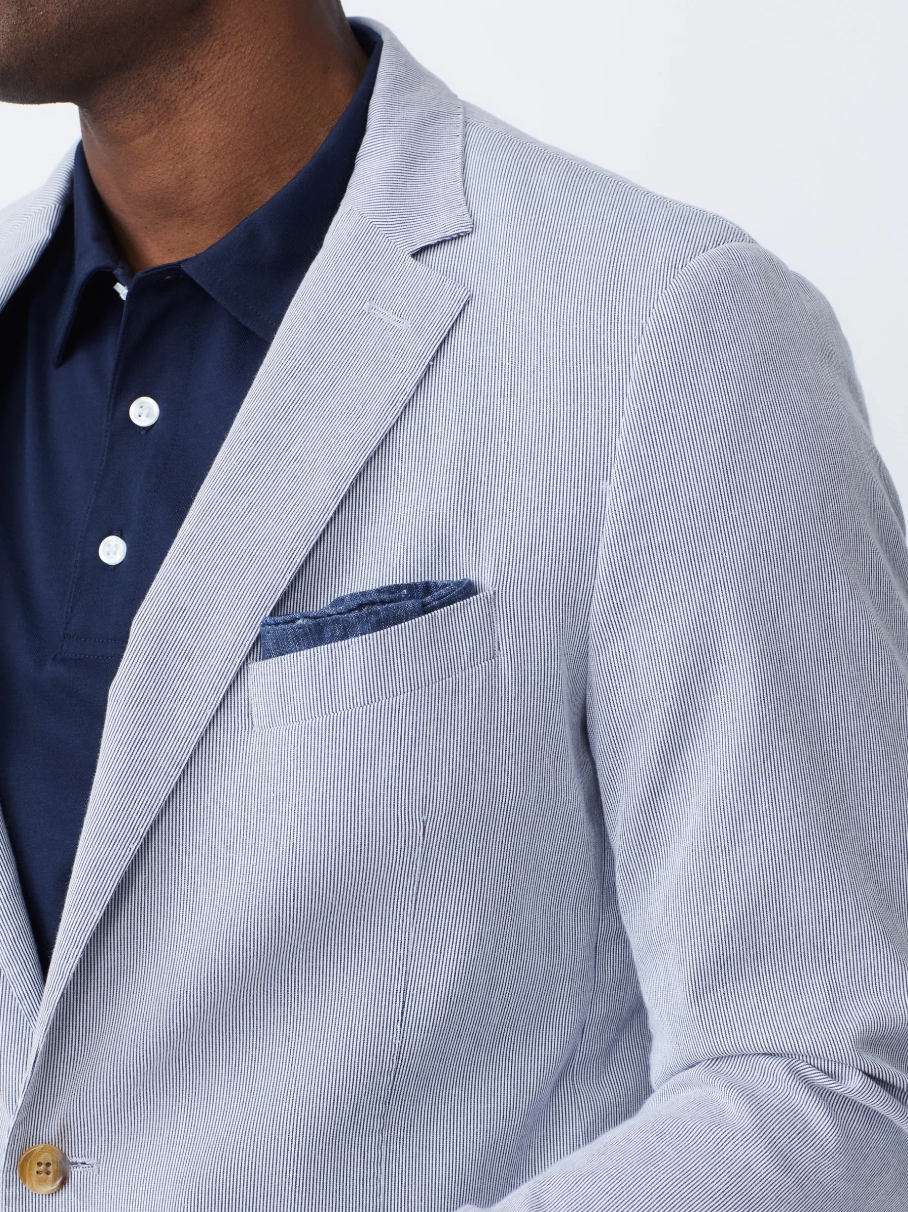 Lisbon Blazer In Pinstripe-J.McLaughlin Fashion