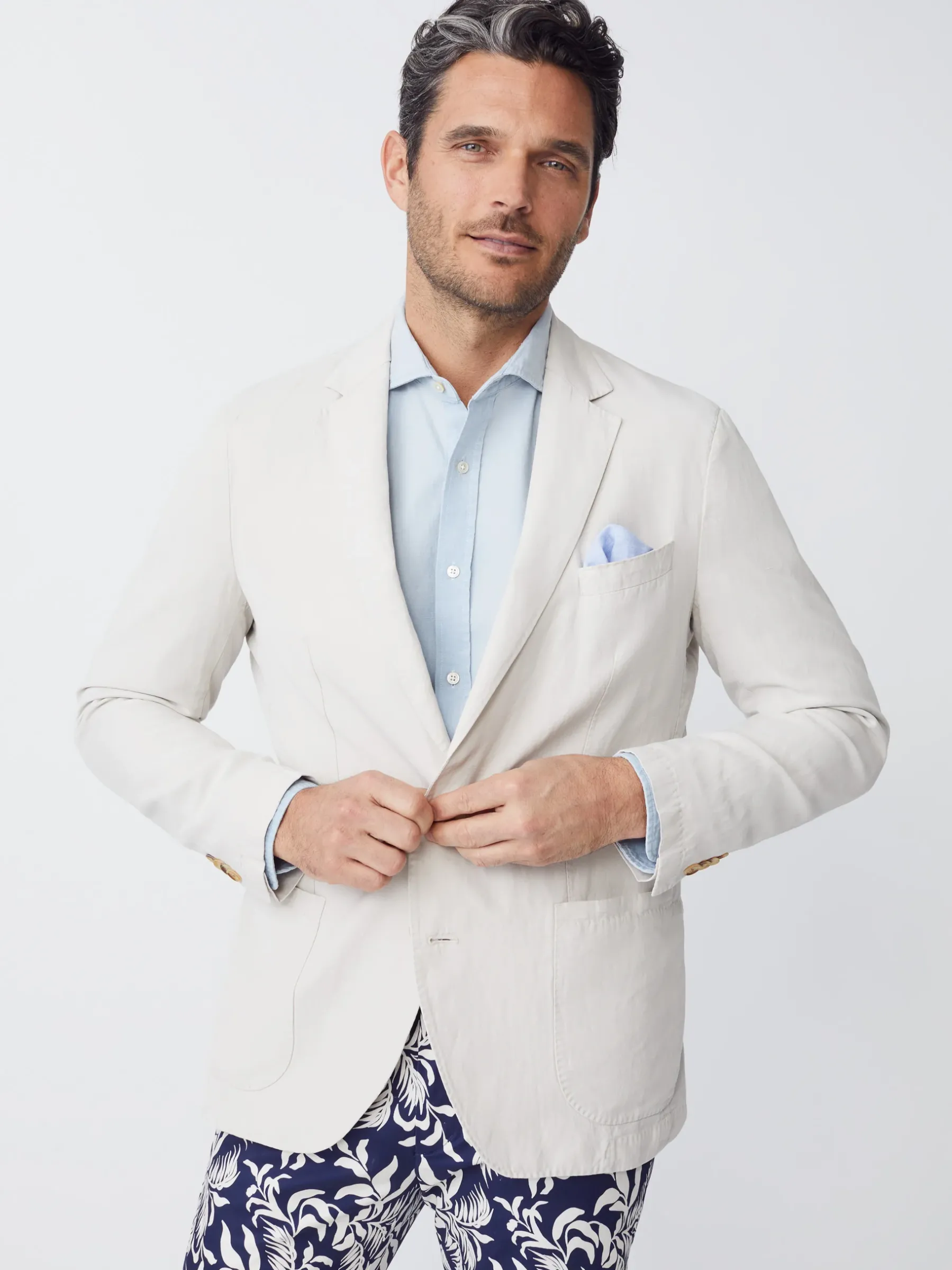 Lisbon Linen Blazer-J.McLaughlin Outlet