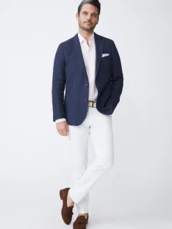 Lisbon Linen Blazer In Pinstripe-J.McLaughlin Hot