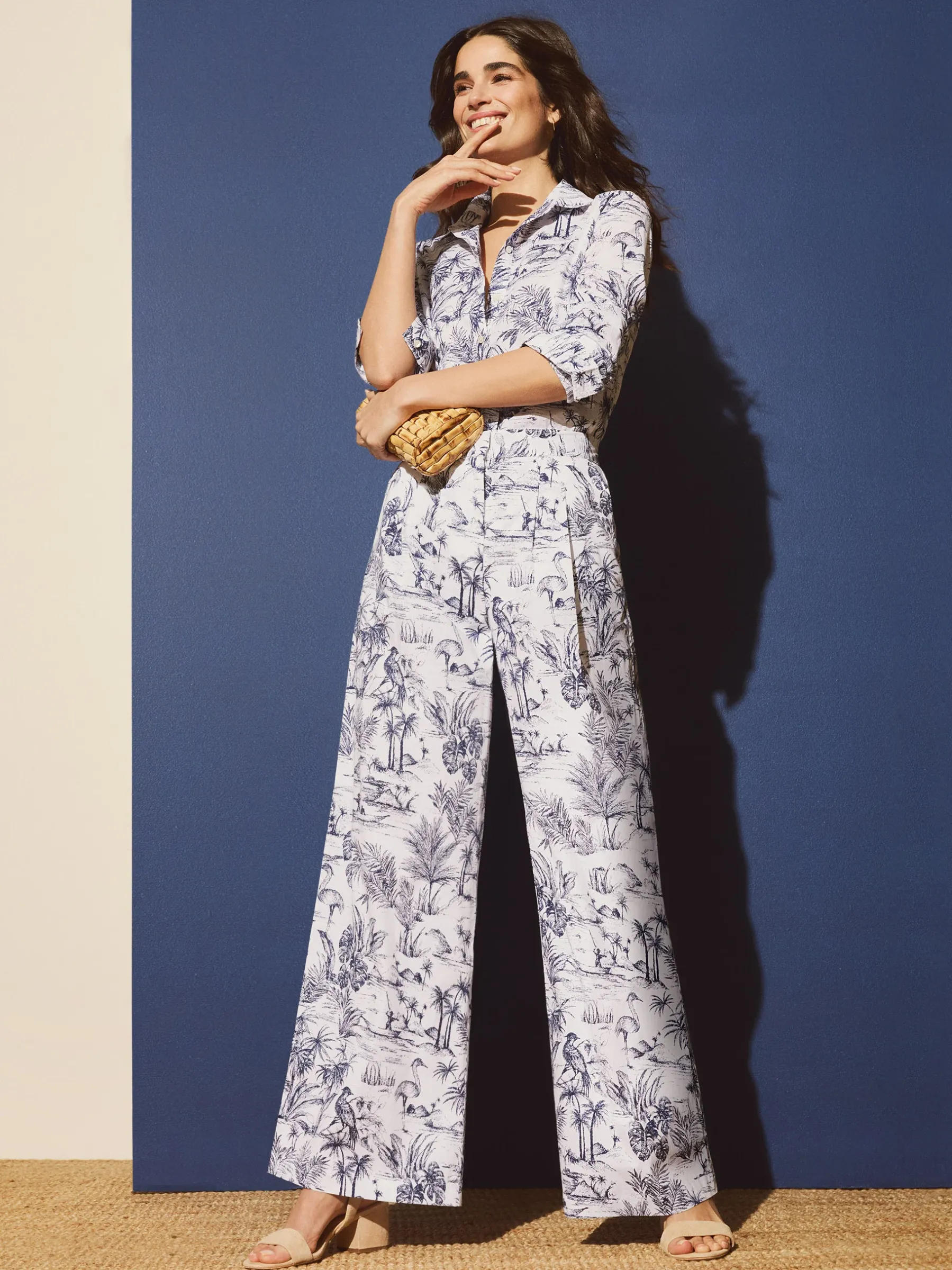 Lois Shirt In Heron Toile-J.McLaughlin Online