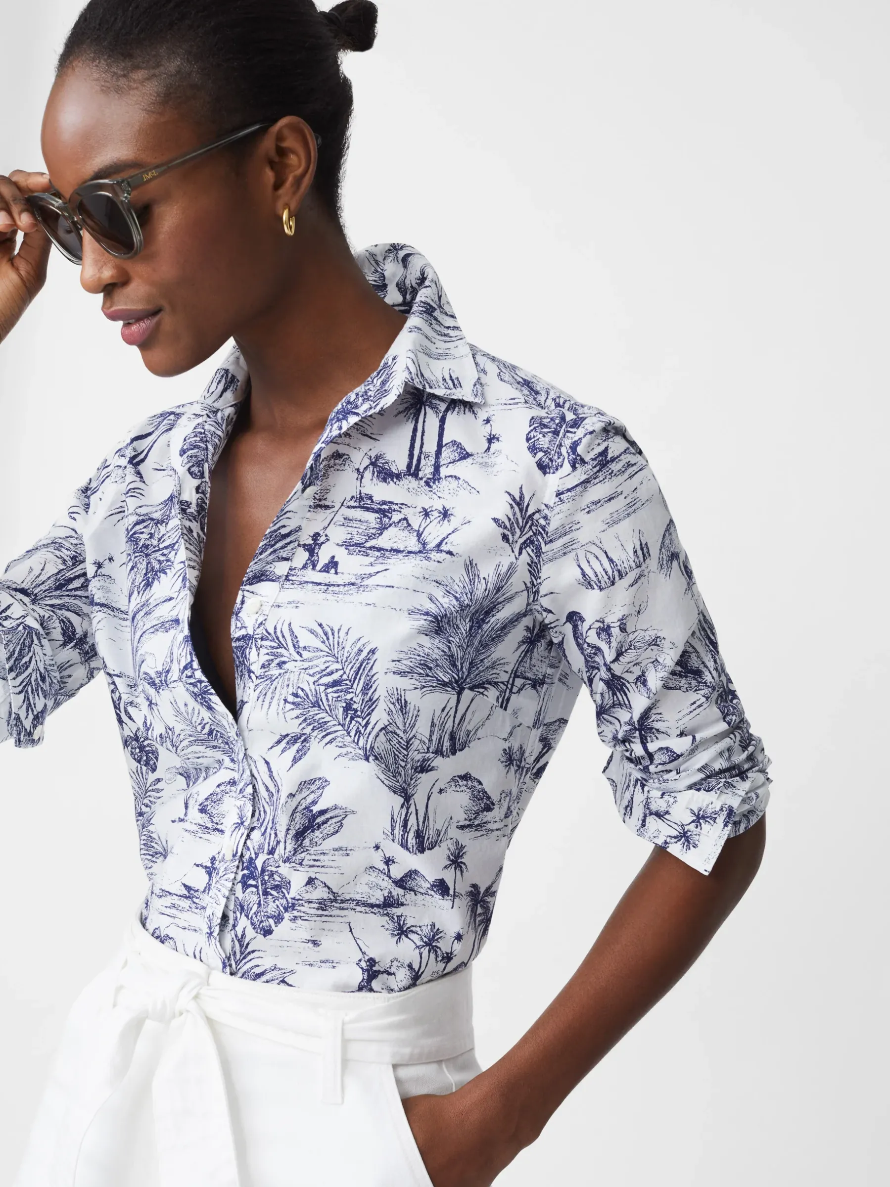 Lois Shirt In Heron Toile-J.McLaughlin Online
