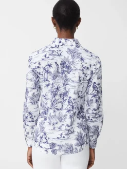 Lois Shirt In Heron Toile-J.McLaughlin Online