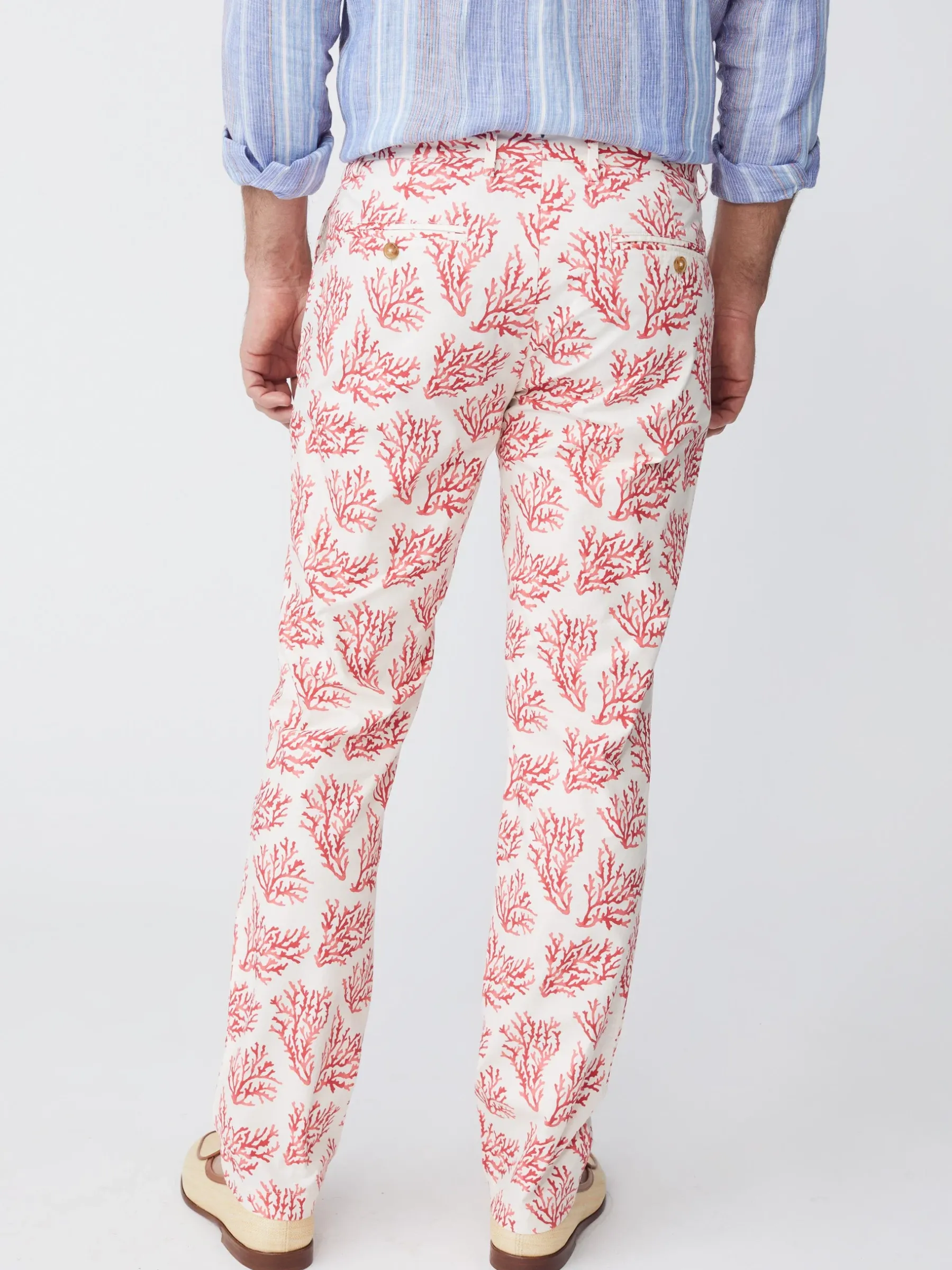 Lukas Pants In Mega Coral Cay Texture-J.McLaughlin Outlet