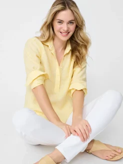Lula Linen Shirt In Stripe-J.McLaughlin Fashion