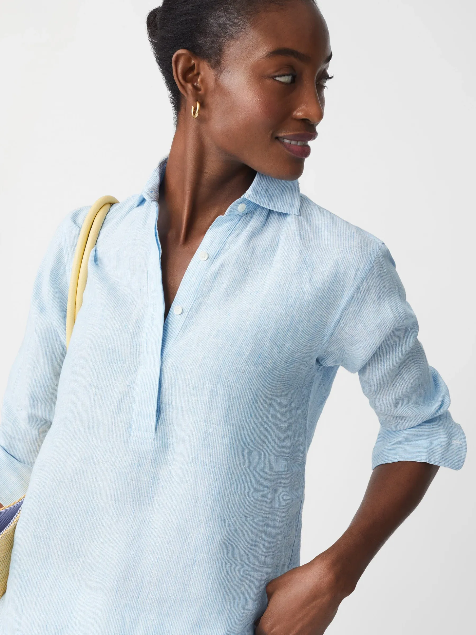 Lula Linen Shirt In Stripe-J.McLaughlin Discount