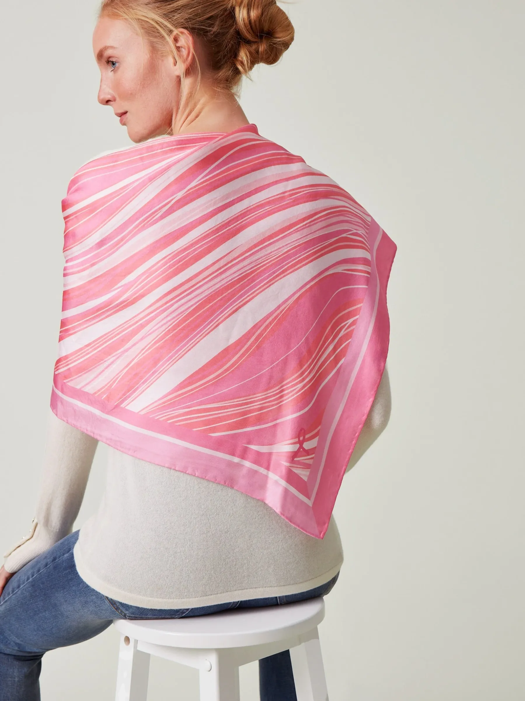 Mabel Silk Scarf In Weaver Square-J.McLaughlin Discount