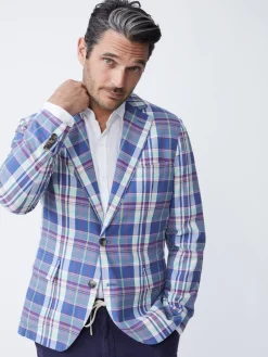 McCown Blazer In Plaid-J.McLaughlin Clearance