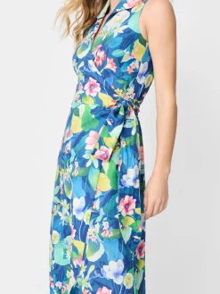 Miramar Linen Dress In Floral Reef-J.McLaughlin Outlet