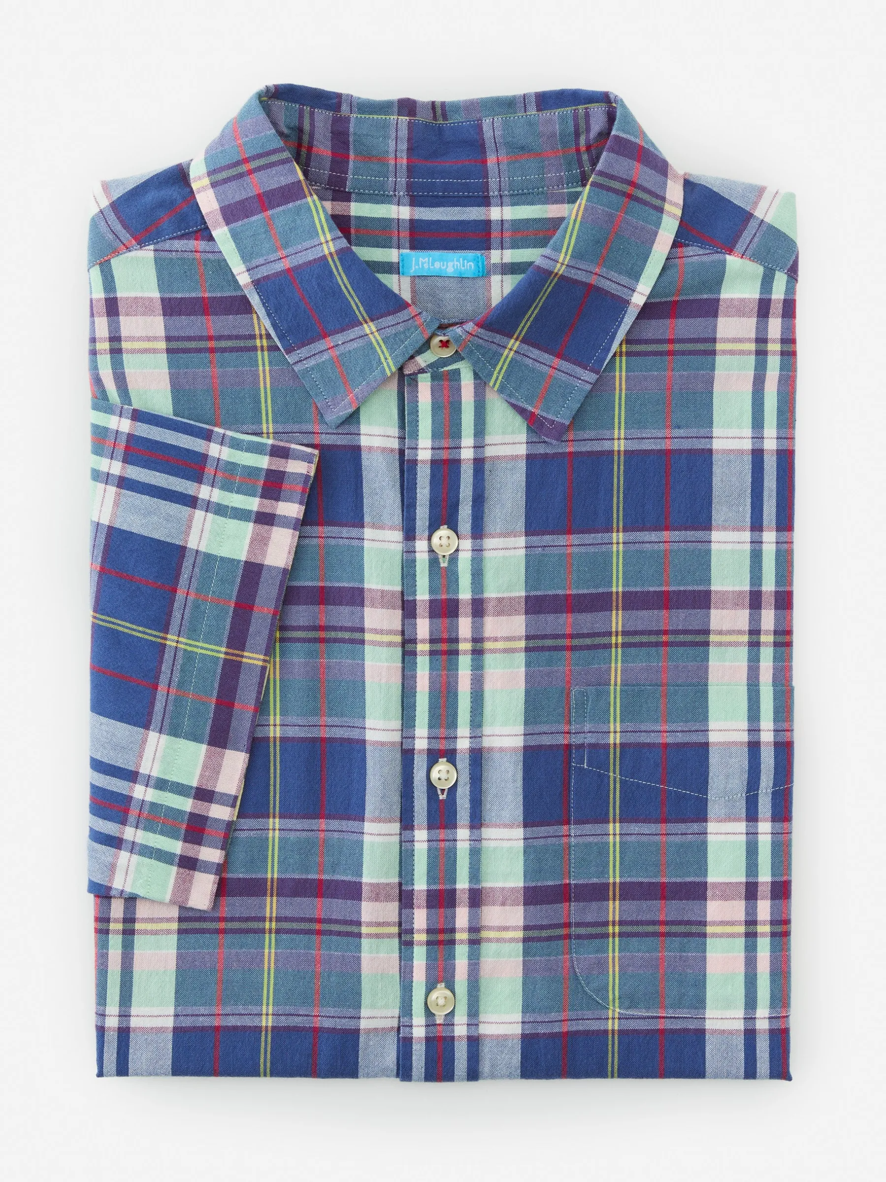 Montauk Modern Fit Shirt In Plaid-J.McLaughlin Outlet