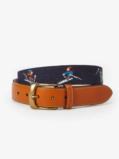 Needlepoint Belt In Skier-J.McLaughlin Online