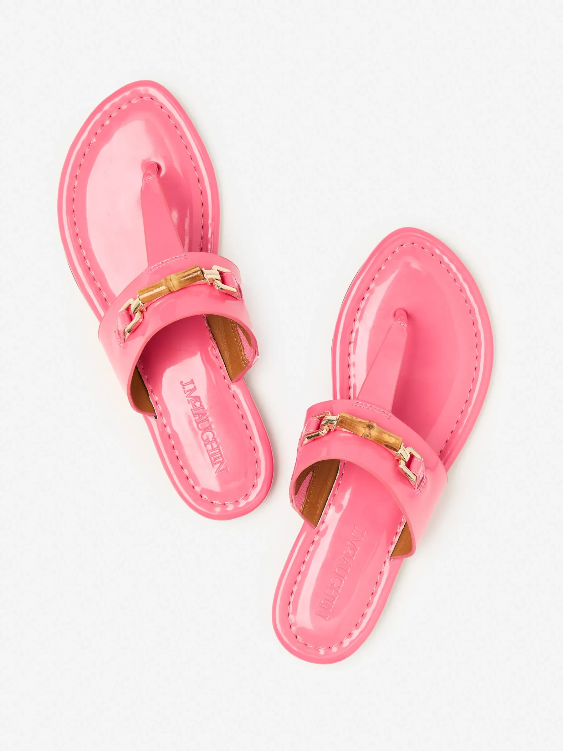 Nora Patent Leather Sandals-J.McLaughlin Online