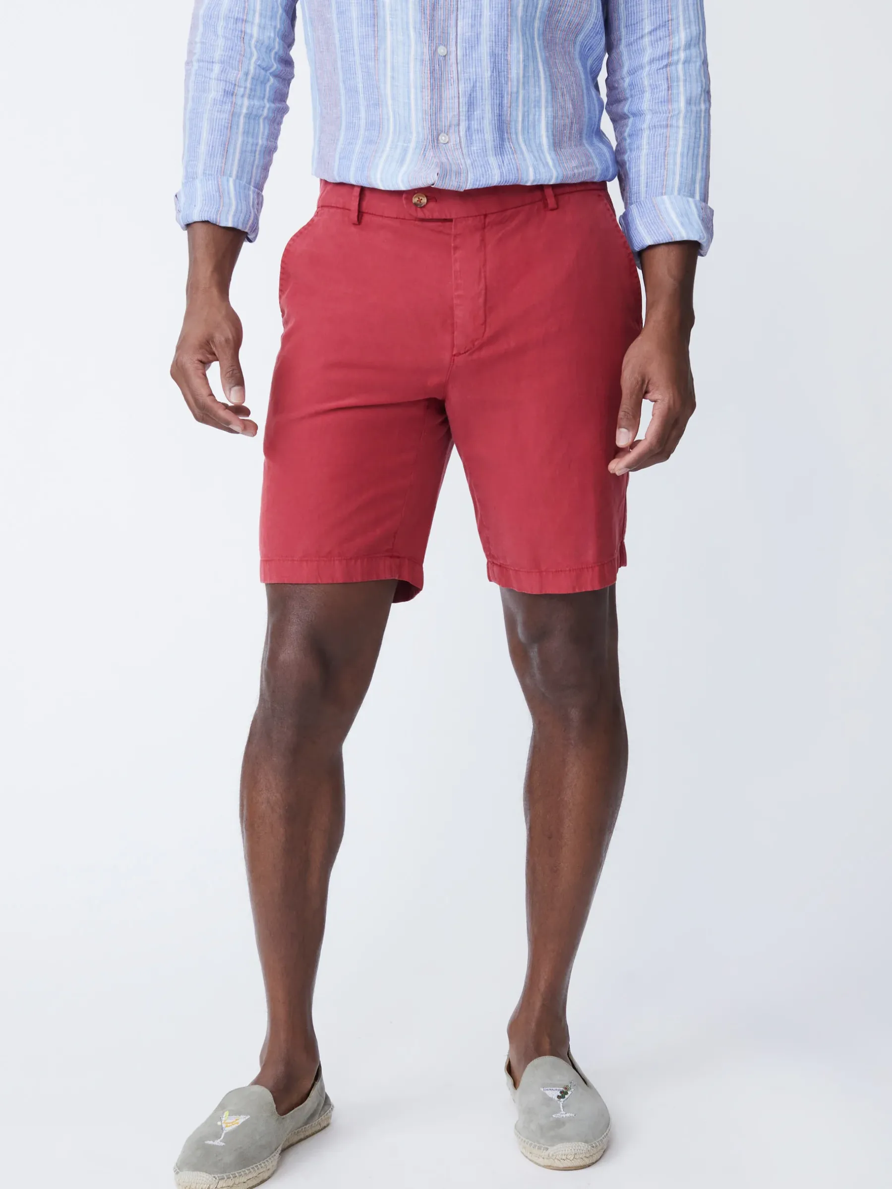Oliver 9" Shorts In Italian Summer Twill-J.McLaughlin Clearance