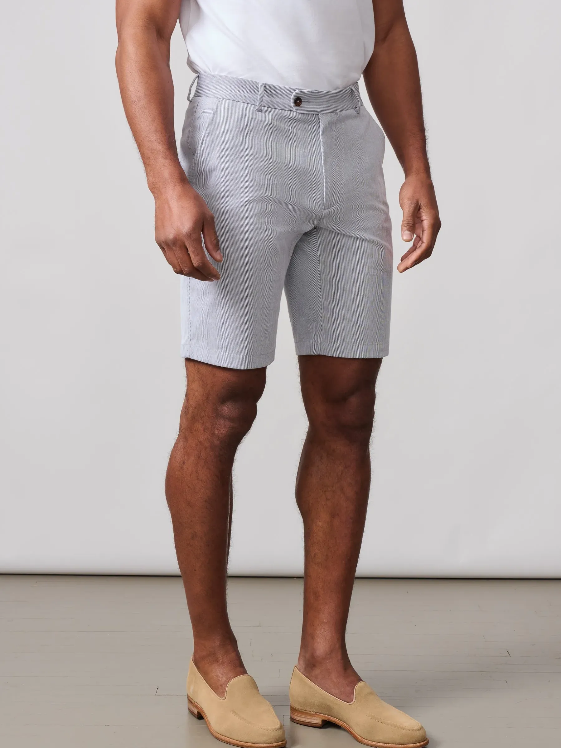 Oliver 9" Shorts In Pinstripe-J.McLaughlin Outlet