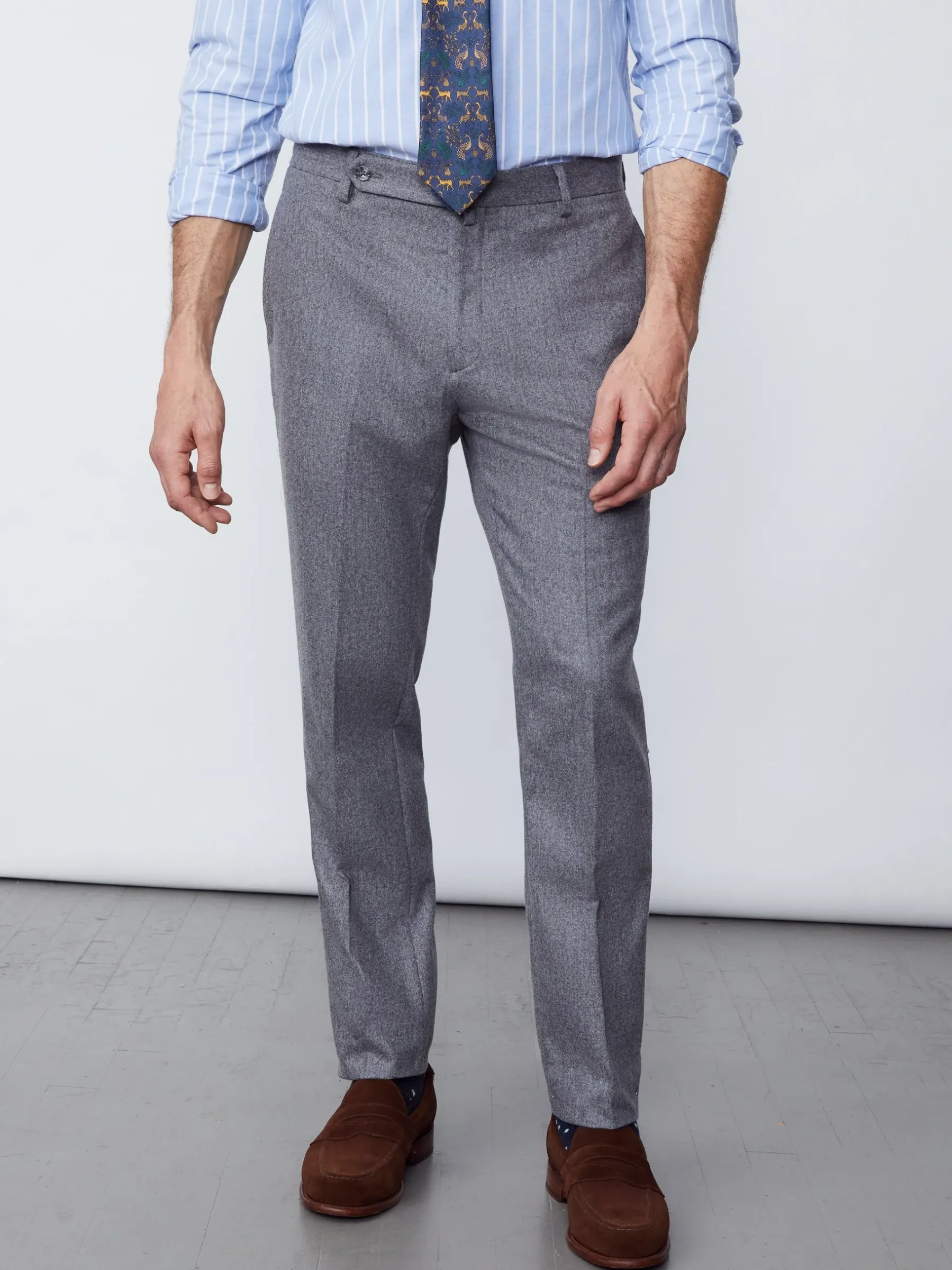 Oxford Wool Pants-J.McLaughlin New