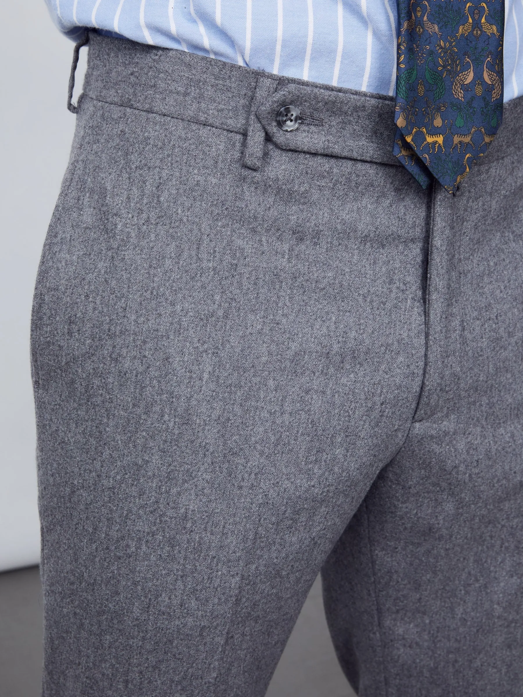 Oxford Wool Pants-J.McLaughlin New