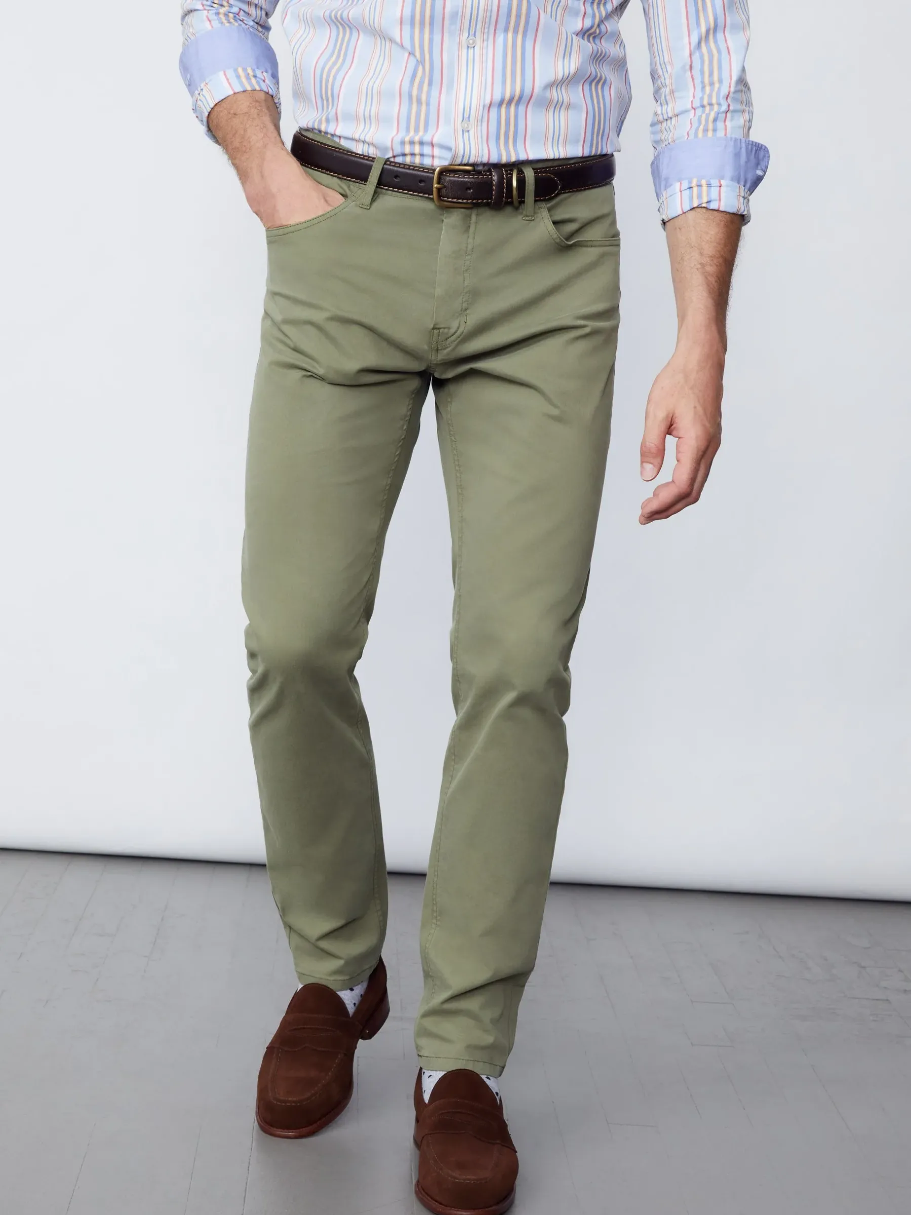 Parker 5-Pocket Straight Pants In Stretch Cotton Sateen-J.McLaughlin Sale