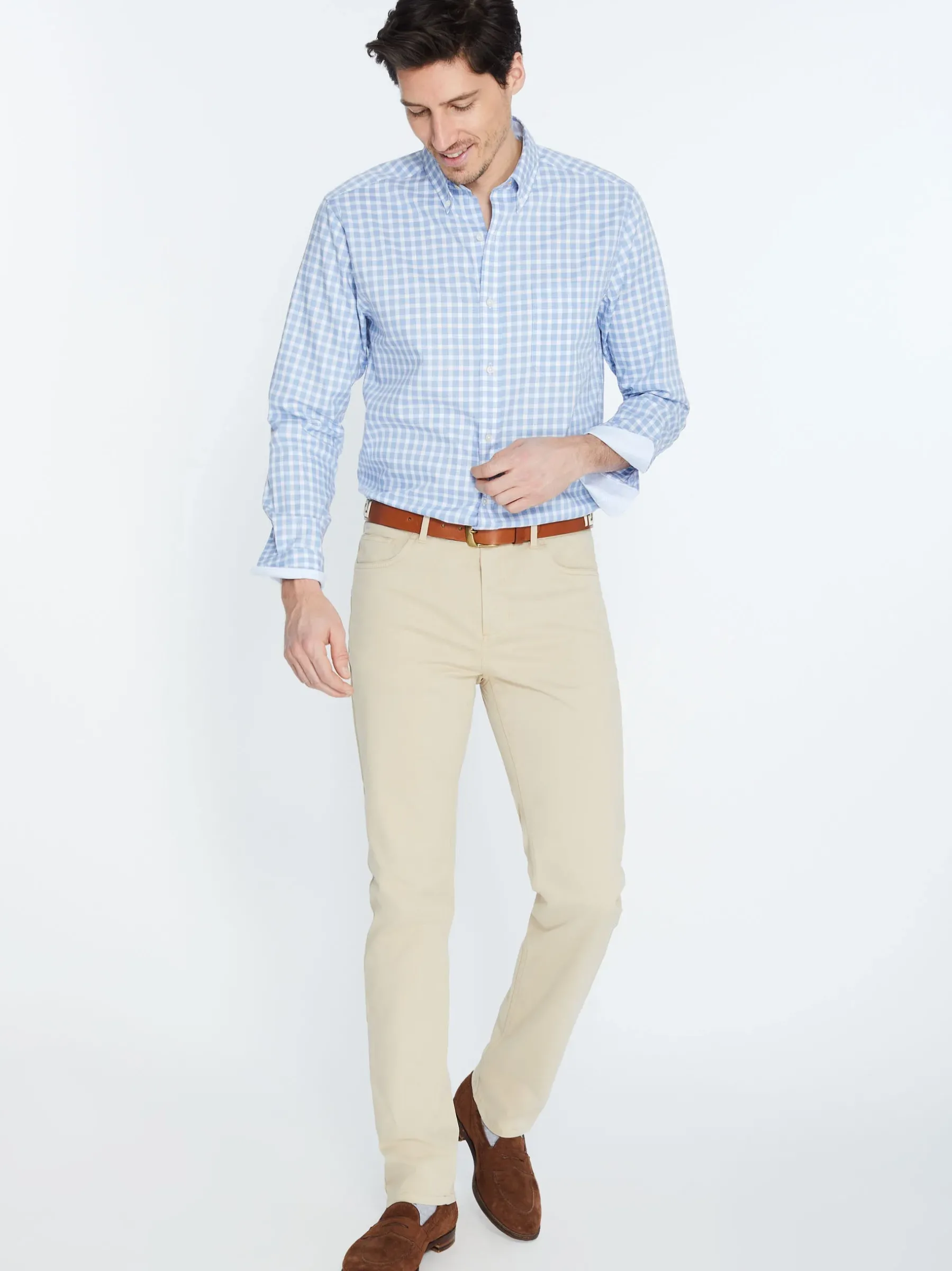 Parker 5-Pocket Straight Pants In Stretch Cotton Sateen-J.McLaughlin Fashion