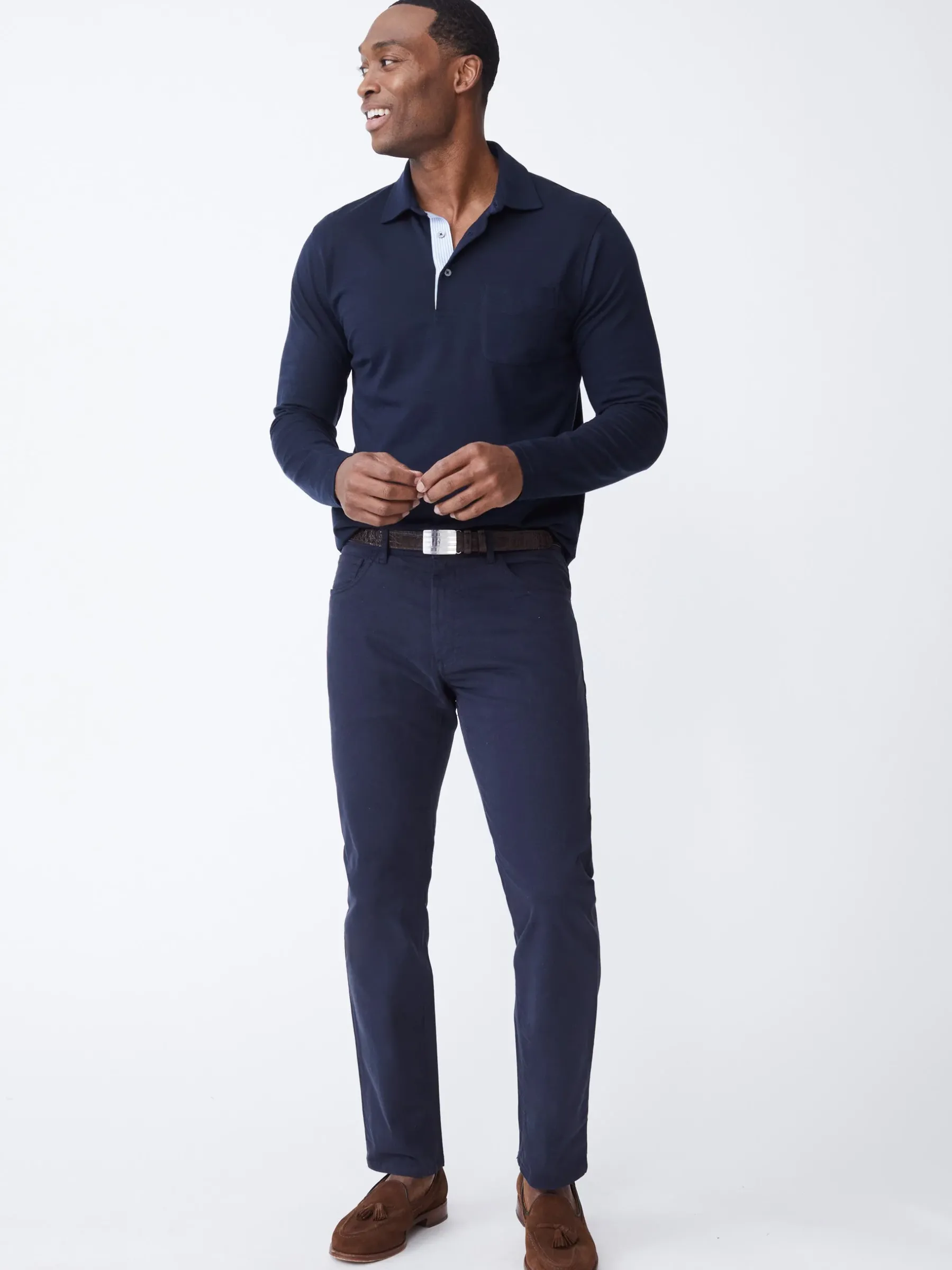 Parker 5-Pocket Straight Pants In Stretch Cotton Sateen-J.McLaughlin New