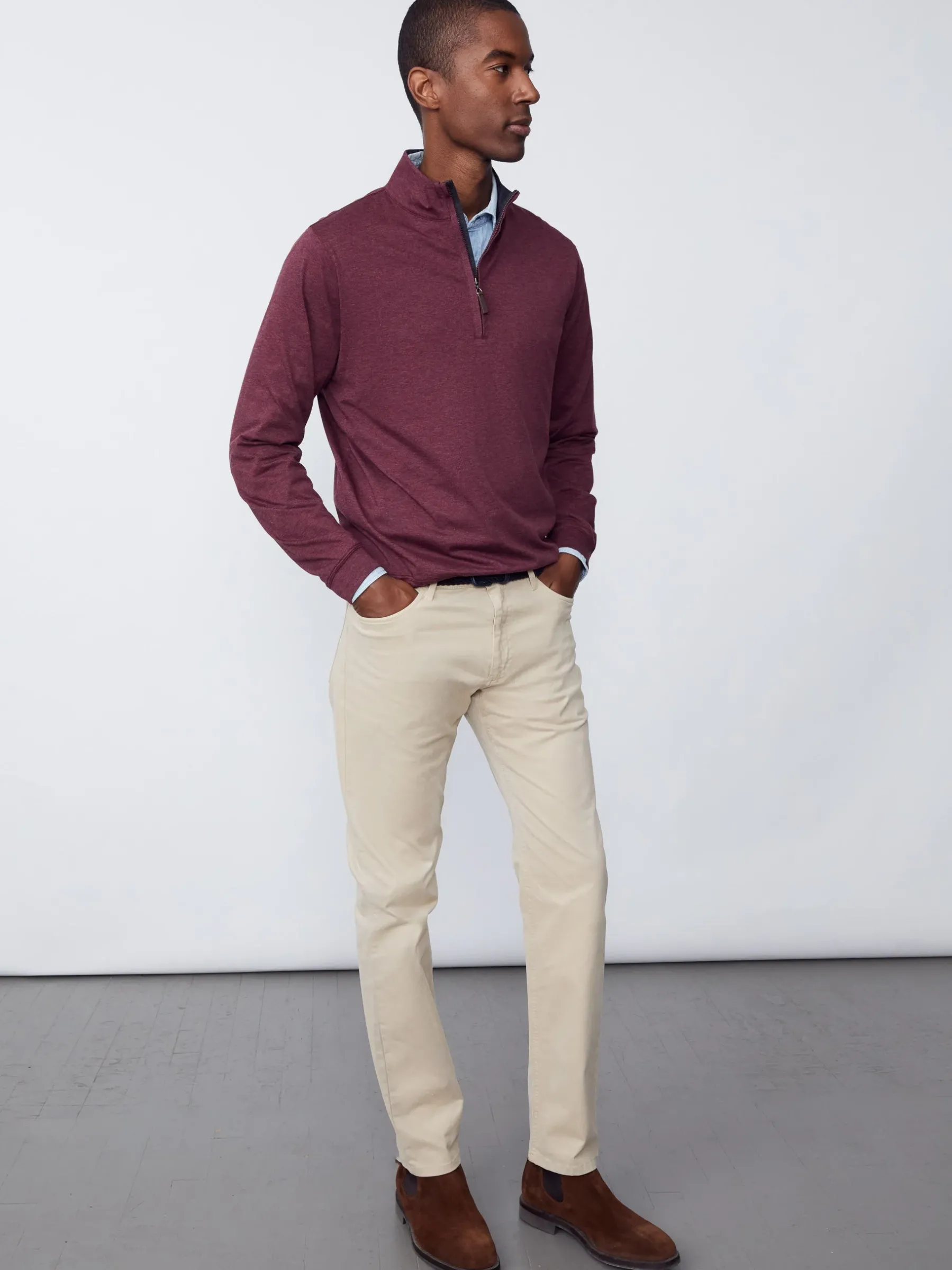 Parker 5-Pocket Straight Pants In Stretch Cotton Sateen-J.McLaughlin Hot