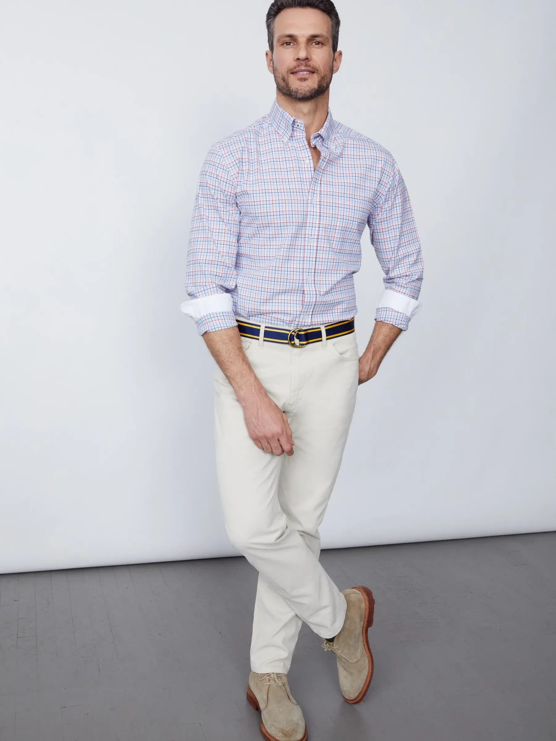 Parker 5-Pocket Straight Pants In Italian Stretch Bedford Cord-J.McLaughlin Outlet