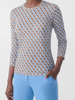 Ruston Tee In Mini Fernwood Geo-J.McLaughlin Online