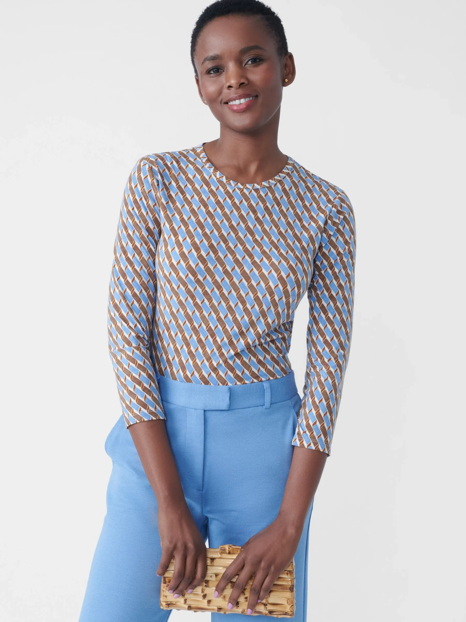 Ruston Tee In Mini Fernwood Geo-J.McLaughlin Online