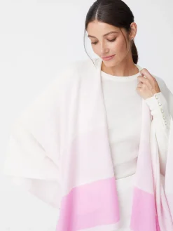 Sadie Cashmere Wrap In Block Stripe-J.McLaughlin New