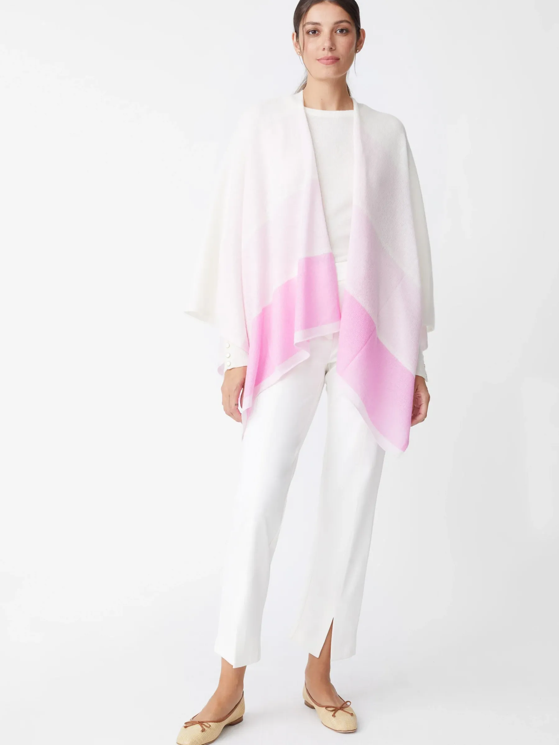 Sadie Cashmere Wrap In Block Stripe-J.McLaughlin New