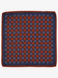 Silk Pocket Square In Foulard-J.McLaughlin Hot