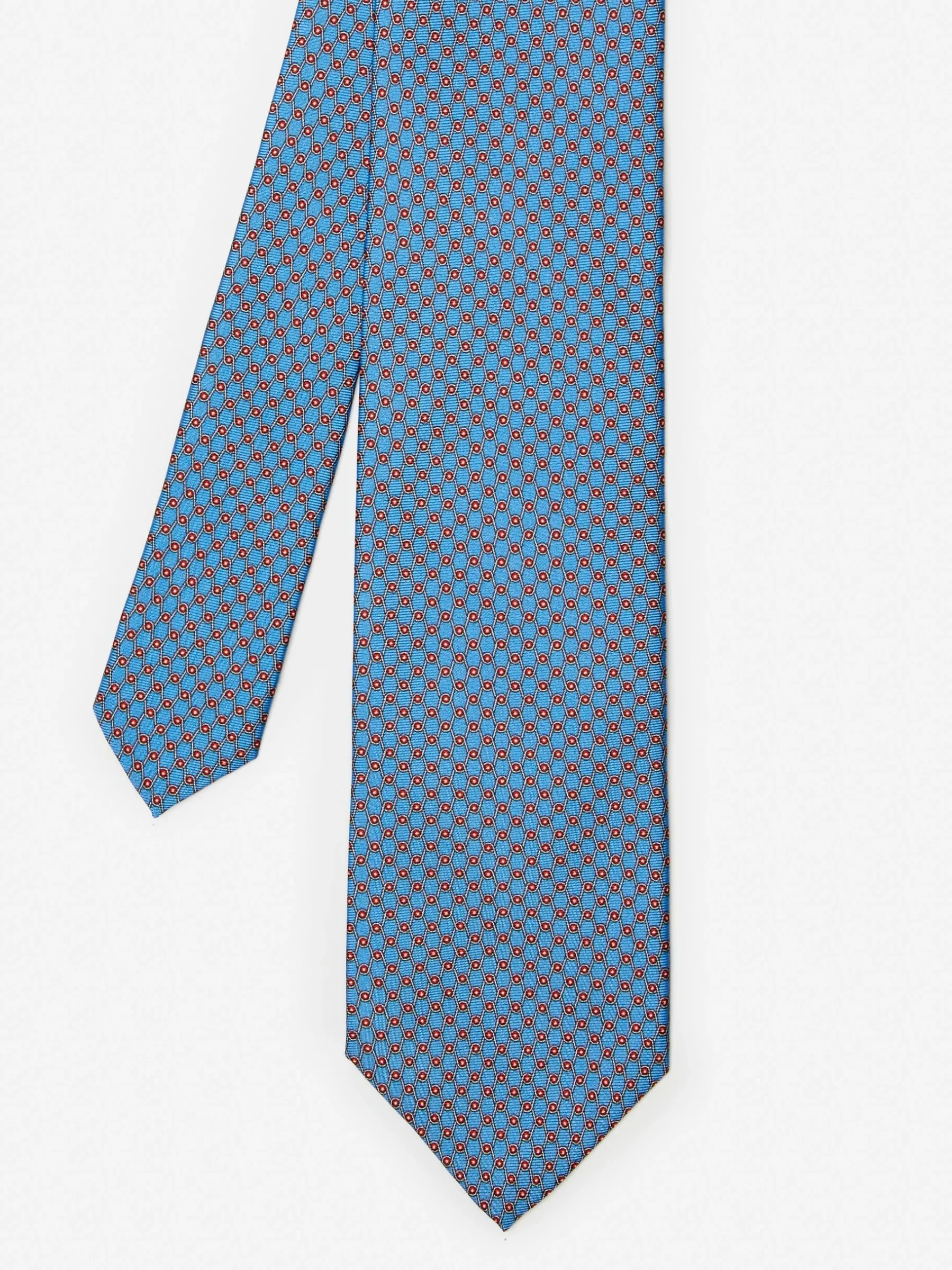 Silk Tie In Geometric Links-J.McLaughlin Fashion