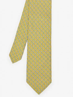 Silk Tie In Linked Chain-J.McLaughlin Outlet