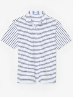 Springer Performance Polo In Harbor Stripe-J.McLaughlin Fashion