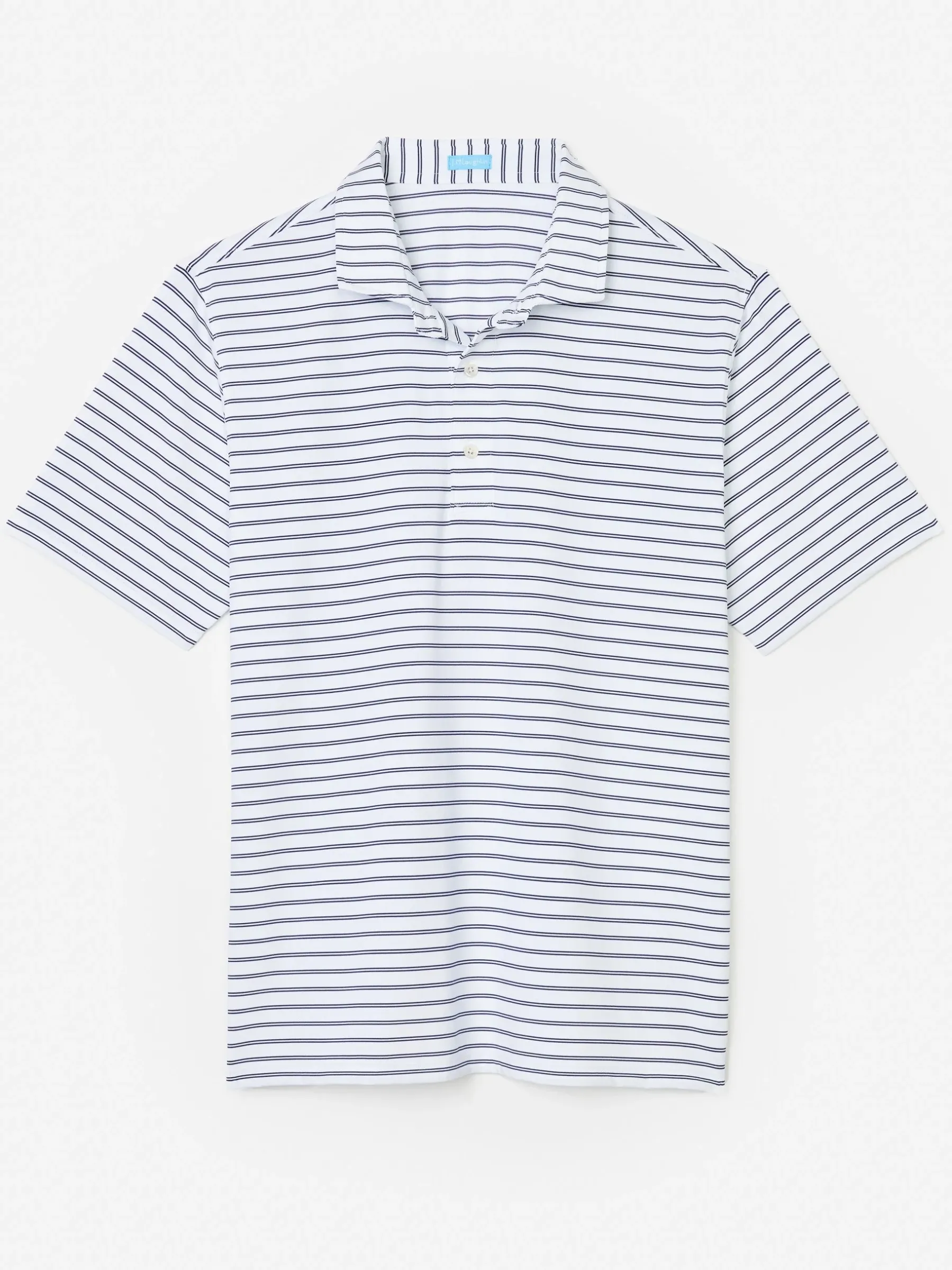 Springer Performance Polo In Harbor Stripe-J.McLaughlin Fashion