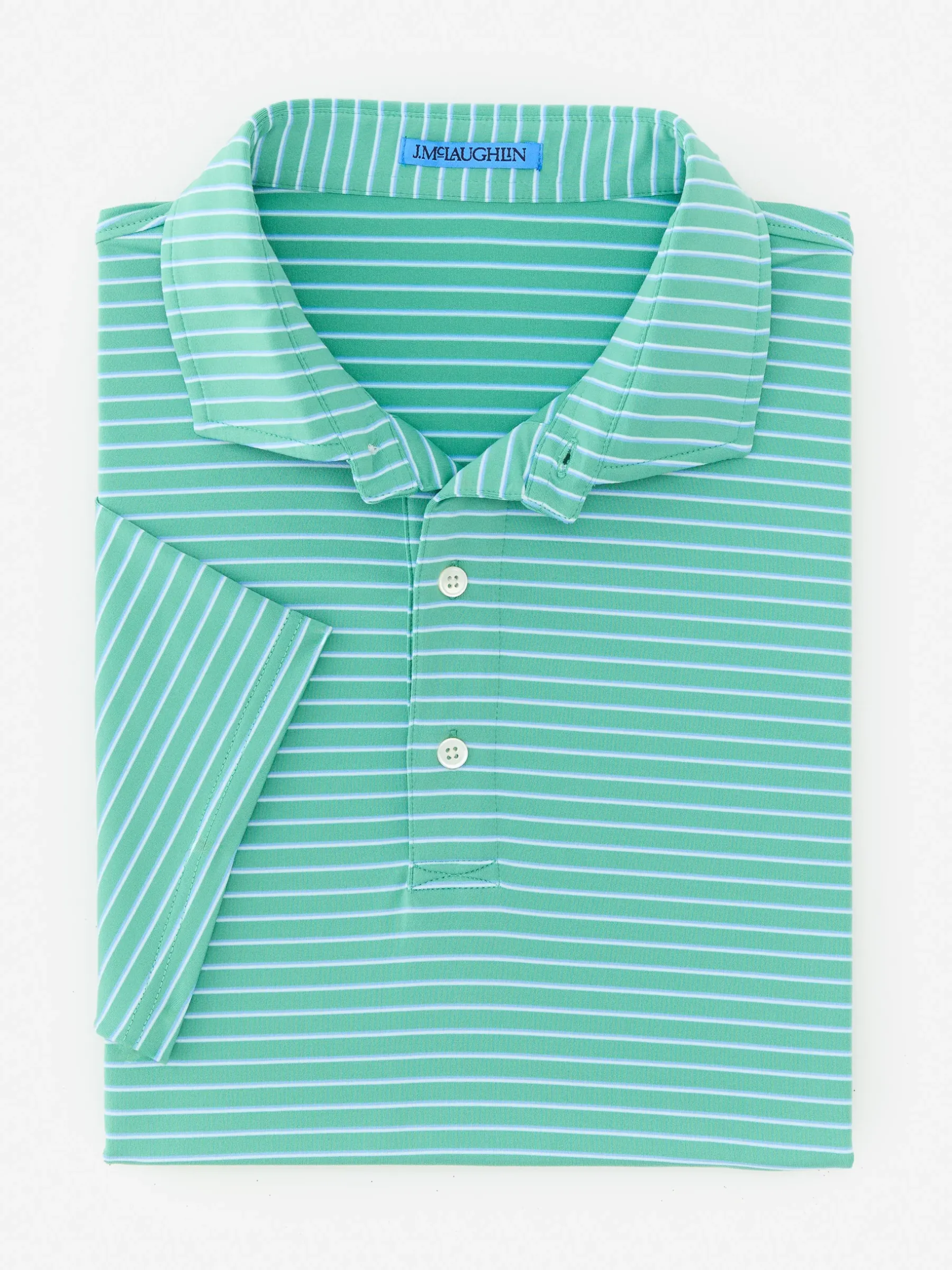 Springer Performance Polo In Murphy Stripe-J.McLaughlin Clearance
