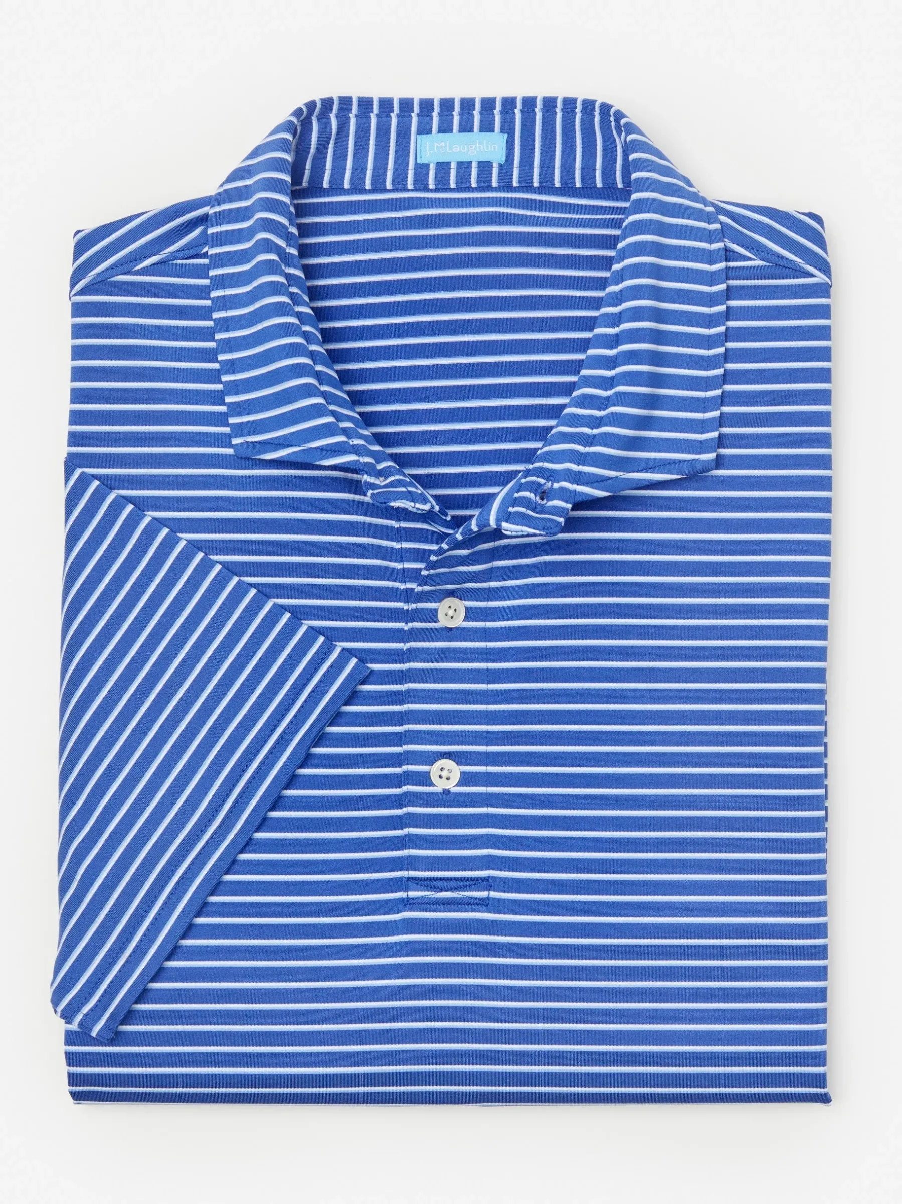 Springer Performance Polo In Murphy Stripe-J.McLaughlin Best