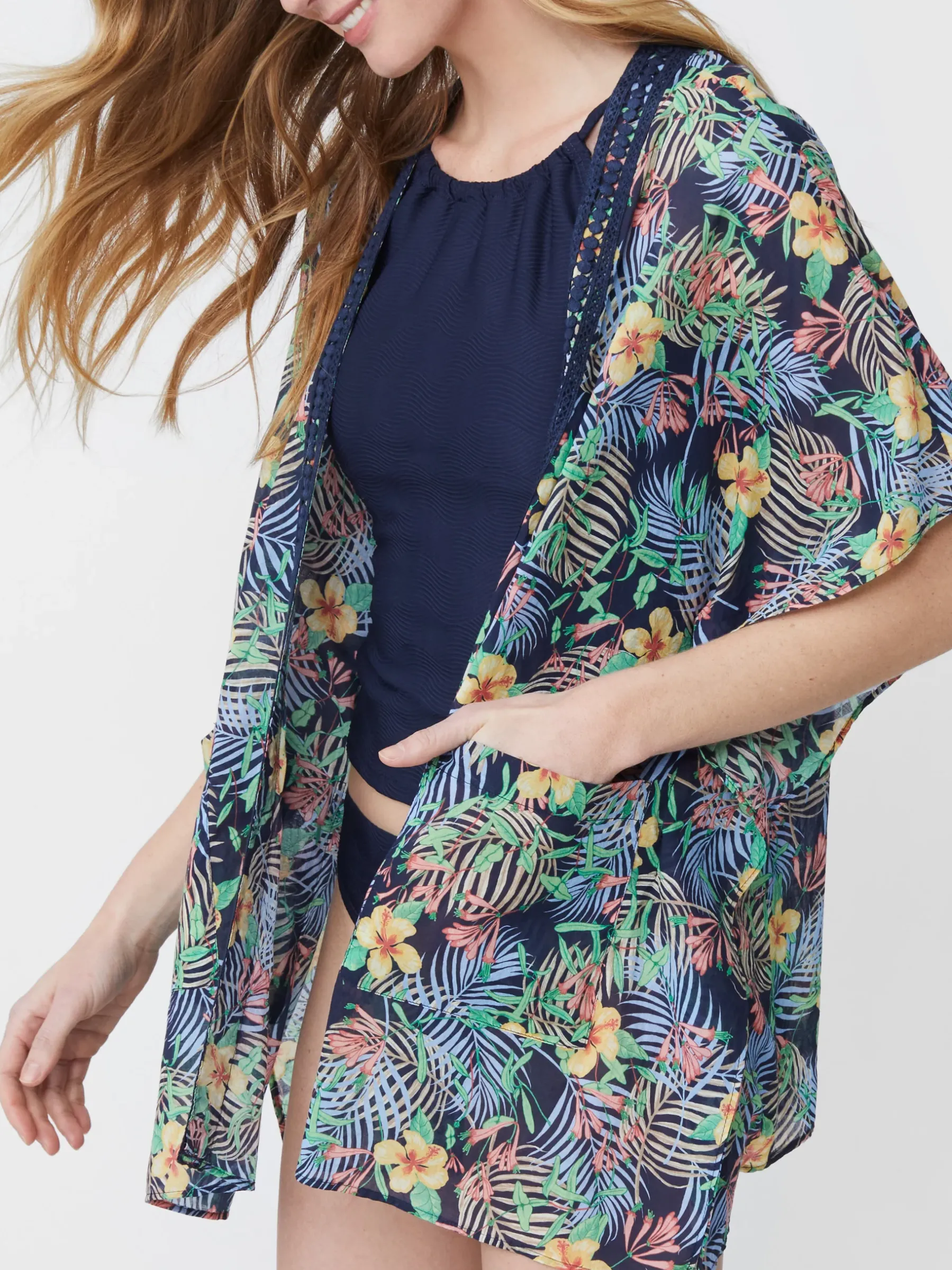 Sunset Cover Up In Bay Breeze-J.McLaughlin Hot
