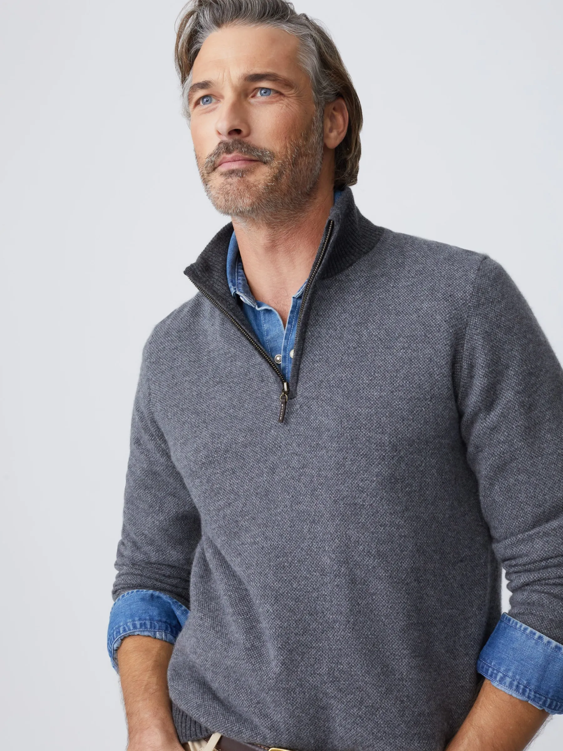 Tate Cashmere Sweater In Birdseye-J.McLaughlin Best