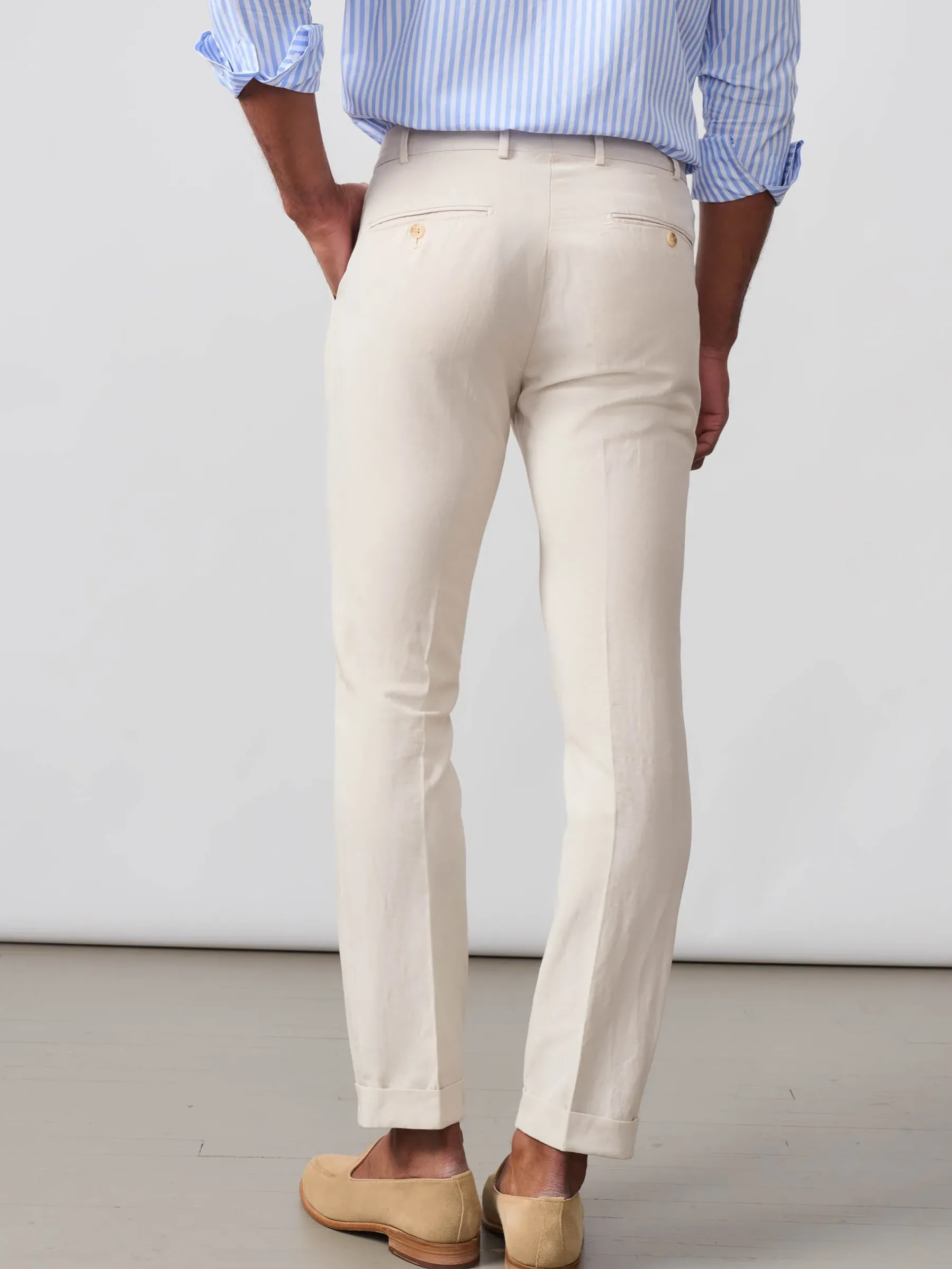 Taylor Straight-Fit Pants In Linen Blend-J.McLaughlin Discount